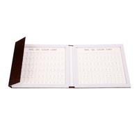 KJHBV and Manicure Coffee Abs and Paper Material Stand on Table Display Nail Color Chart Book with 120 Spaces for Practice Nail Art Painting for Designs