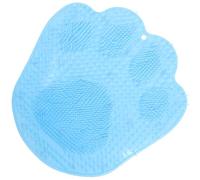 KJHBV Anti-Skid Bath Massage Foot Mat with Powerful Suction Cups TPR Material for Shower Use Hands-Free Cleaning and Comfortable Foot Exfoliating Scrubber Pad