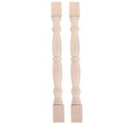 KJHBV Baluster Surface for 2pcs Unpainted Wood Spindles Railing Deck Wooden, 15.75 Inch Khaki Posts with Sturdy and Stable Support, Smooth Furniture for Home Improvement Projects