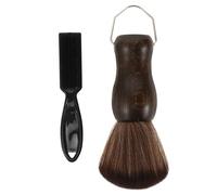 KJHBV Beard Brush for Men with Ergonomic Handle Design, Wood and Plastic Material, Efficiently Removing Beard Fragments, for Grooming and Hair Cleaning in Salon Or Home