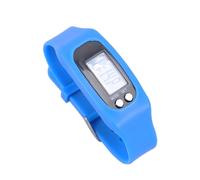 KJHBV Blue Pedometer Wristwatch with Time Display and Calorie Consumption Monitoring, Plastic and Silicone Sports Watch for Walking and Fitness Activities, Suitable for Young People