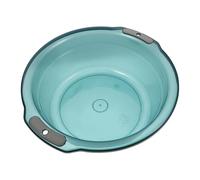 KJHBV Blue Plastic Wash Basin with Handles, round Hand Wash Bucket for Laundry and Pet Bathing, Secure Grip Design Reducing Risk of Slipping, for Home and Bathroom Use