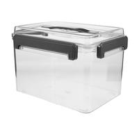 KJHBV Camera Lens Storage Box Acrylic with Lid 26.00x19.00x17.50cm | Handle, Outdoor Use, Waterproof Sealing, Abrasion-resistant Exterior, Rapid Pullopen Design
