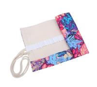 KJHBV Canvas Pencil Case 36 Slots Great Capacity Convenient to Carry Store Pencils Elegant Purple Students Artists
