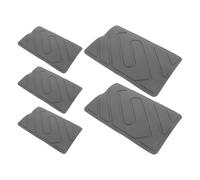 KJHBV Car Foot Pedal Mat 5pcs PVC Universal Heel Scuff Plate Patch for Car Floor Mat Driver Side