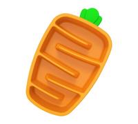 KJHBV Carrot Shaped Silicone Slow Feeder Bowl for Pets, Design Aids Digestion and Prevents Scratching Mouth and Tongue, for Puppy Feeding and Weaning