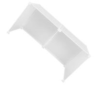 KJHBV Cat Litter Box Splash Guard Privacy Screen with High Walls and Top Ventilation, Made of Sturdy Pp Plastic Resin, Fits Most Open Litter Boxes, for Living Rooms and Balconies, Sleek