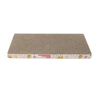 KJHBV Cat Scratch Board with Grinding Function Brown Corrugated Paper Sturdy Pet Scratching Pad Applique Pattern for Kitten and Cat Suitable for Home Use