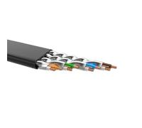 KJHBV Cat7 Ethernet Cable 0.5 Meter Flat Network Cable with Double Shielding and Fiber Mesh for Fast Data Transfer and Secure Connection Compatible with Boxes and Computer Servers