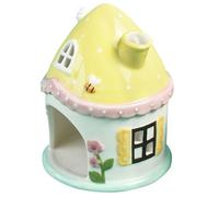 KJHBV Ceramic Hamster House Spacious and Chewable Small Pet Hideout for Dwarf Hamster and Guinea Pig with Assorted Colours for Sleeping Nest and Boredom Breaker