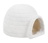 KJHBV Ceramic Small Animal Hideout for Hamsters and Mice, Adorable White Summer Cave House Providing Sun Protection and Cool Shelter for Small Pets during Hot Summer