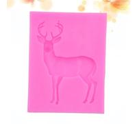 KJHBV Christmas Sika Deer Silicone Mold Kit for Baking and Party Use, Non-Stick Environmental Protection Material, for Fondant Animal Cake Toppers and Chocolate Decoration