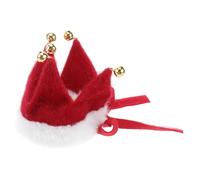 KJHBV Christmas Themed Triangle Pet Scarf with Jingling Bells, Stylish Red Polyester Neckerchief for Cats and Dogs, Comfortable and Easy to Spot, for Christmas and Ordinary Times
