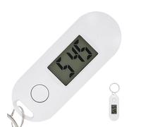 KJHBV Compact Digital Pocket Watch Keyring with Digital Display and Easy Attachment, Creative Plastic Design in White for Everyday Carry and Classrooms, for Students and Users of Ages