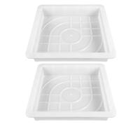 KJHBV Concrete Brick Molds Plastic Material, Easy to Use and Simple to Clean 2pcs Sturdy and Uniquely for DIY Patio Path Maker Suitable for Residential Parking Areas and Sidewalks