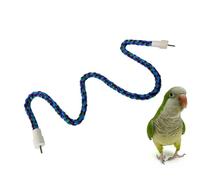 KJHBV Cotton Rope Bird Climbing for Parakeets and Cockatiels, Interactive Parrot Bite with Chewing and Exploring Features, Playground Accessory for Bird Cage Entertainment