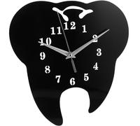 KJHBV Creative Tooth-shaped Wall Clock Acrylic Material, Silent Mute Feature and Accurate Timekeeping, for Bedroom and Living Room Wall Decoration