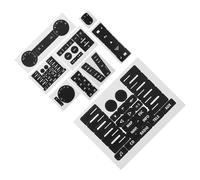 KJHBV Dash Button Repair Kit for Car Buttons PVC Replacement Decals with Versatile Replacement and Fade Resistant Features Car Accessories