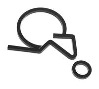 KJHBV Disabled Wheelchair Sign Acrylic Handicap Sign Disability Symbol and for Restrooms and Elevators Easy to Install Convenient Accessory Black Colour for Disabled Individuals