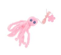 KJHBV Door Hanging Cat for Indoor Training with Elastic Teaser and Plush Material, Interactive Bell that Stimulates Hunting Instincts, for Kitten Self Play and Active Entertainment