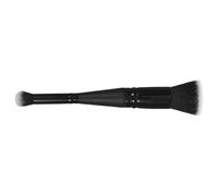 KJHBV Dual-ended Flat Top Makeup Brush for Foundation and Concealer with Soft Bristles and Precision Application, Featuring Sturdy Wood and Aluminum Handle, for Face Makeup