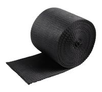 KJHBV Electric Cable Concealer with Hook and Loop Tape, Lightweight Polyester Floor Cord Cover for Office Rugs and Home, Minimizes Risk of Electrocution, Black Cable Management Solution
