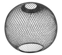 KJHBV Elegant Black Iron Wire Mesh Lamp Shade with Stable Structure and Lightweight Design, Globe Shape Lamp Cover Suitable for Home and Restaurant Lighting