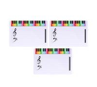 KJHBV Erasable Music Staff Whiteboard Plastic Rewritable Boards 3pcs that Can be Suspended on Wall for Teaching and Practice for Classroom and Home Use