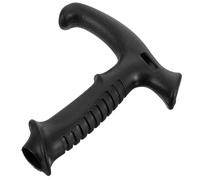 KJHBV Ergonomic T-Shaped Plastic Cane Handle Replacement for Hiking Stick and Walking Stick, Enhances Grip and Practical in Use, Classic Black Design for Outdoor Walking and Hiking