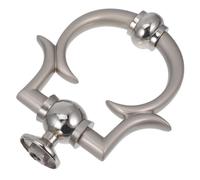 KJHBV European Style Silver Door Knocker Zinc Alloy Decorative Door Accessory Easy Installation Grip Home Decoration