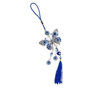KJHBV Evil Eye Wall Hanging Decor Lightweight Alloy Blue Eye Ornament for Window and Wall Protective Turkish Charm Suitable for Indoor Home Decoration