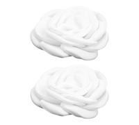 KJHBV Fabric Flower Shoe Clips White Lightweight Replacement Shoe Buckles Elegant Floral Decorative Accessories for Wedding and Party