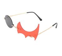 KJHBV Fashion Flame Sunglasses High-definition Lenses Comfortable to Wear Irregular Polygonal Flame Shape Black PC and Metal Material, for Party Photo Props and Stylish Everyday Use