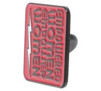 KJHBV Feminism Letters Brooch Clothing Pin Chic Alloy Lightweight Decoration Women Backpacks Clothing Creative Letters Stylish Breastpin