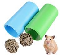 KJHBV Flexible Plastic Hamster Tubes Tunnels Kit with Easy to Clean Design, Cage Accessories for Pet Hamsters, for Running and Hiding in Small Animal Habitats