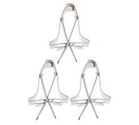 KJHBV Fruit Feeder Clips Easy to Install Silver Copper Parrot 3pcs with Strong Bite Force and Sturdy Cage Fruit Holder for Birds Feeding