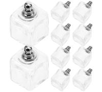 KJHBV Glass Ball Charms Pendant with Sturdy Screw Cap 10 Pcs Versatile Accessory Creative Hollow Wish Bottle Design, Hanging Decoration for DIY Jewellery Making