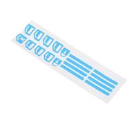 KJHBV Glow in The Dark No Residue Car Window Fluorescent Sticker PVC Material 1 Sheet for Outer Door Handle Button for Car Decor and Driving at Night