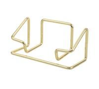KJHBV Golden Iron Enhancing Efficiency Business Card Display Holder Multifunctional Storage Stand with Sleek Minimalist Design for Desktop Organization and Home Use