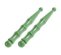 KJHBV Gua Sha Massage Stick for Sleep Quality Improvement Green 2pcs Resin with Bamboo Joint Design, Versatile Use for Face and Foot at Home and Travel