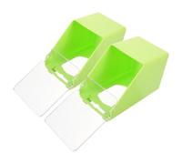 KJHBV Hanging Bird Feeders Easy to Install Large Capacity 2pcs Plastic Bird Food Containers with Covered Design for Pigeon and Parrot for Hanging the Cage