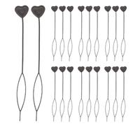 KJHBV Heart-shaped Hair Braid Tool 20pcs Black Plastic Hair Braiding Accessories for Loading Beads and Creating Hairstyles