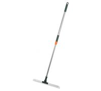KJHBV Heavy Duty Floor Scrubber Squeegee for Shower Glass 36Cm Silicone Water Scraper with Rotating Head Long Handle for Bathroom Kitchen Tile Floor Cleaning