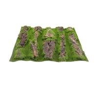KJHBV High Simulation Artificial Bark Board for Aquarium and Room Wall Decoration, Easy Placement Imitation Moss Material Suitable for Scene Decor in Reptile and Amphibian Habitat