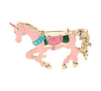 KJHBV Horse with Secure Clasp Structure Elegant Pin Enamel Brooch Made of Zinc Alloy and Abrasion Resistant Finish at Chinese New Year Banquets in 2026 for Cardigans and Bags