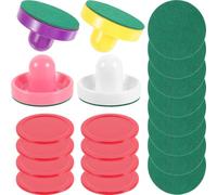 KJHBV Ice Hockey Pucks for Abs Material Indoor Playing round Shape Hockey Pusher with Smooth Design Game Room Accessories
