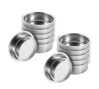 KJHBV Incense Burner Replacement Dish Incense Holder Accessory Stainless Steel 12pcs round Minimalist Silver Censer Plate, Rust-resistant and Stylish for Arabic Censer for Home Decor