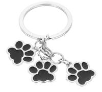 KJHBV Kawaii Dog Paw Keychain Alloy Purse Charm with Smooth Surface Portable Design, Keyring Backpack Pendant for Bags and Backpacks on Anniversaries and Weddings
