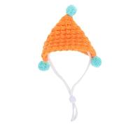 KJHBV Knitted Orange Hamster and Guinea Pig Hat Yarn Cute Decoration Versatile Use Photo Prop for Christmas Party Costume Accessories