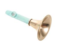 KJHBV Lightweight Metal Kazoo Instrument with Comfortable Touch, Trumpet Shape for Guitar and Ukulele Players, for Practice at Home and Commutes, Size 18x9x9cm